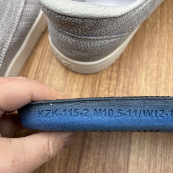 KIZIK PORTO MENS SZ 10.5 Sneakers SHOES WOMAN SZ 12 IN ALLOY HEATHER UNISEX EUC - Picture 8 of 8